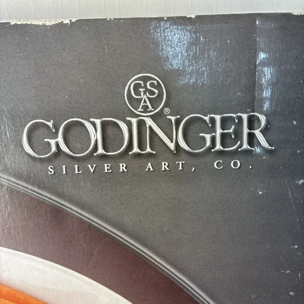 New GODINGER Porcelain 6 Section Relish Server w/ Metal Rack